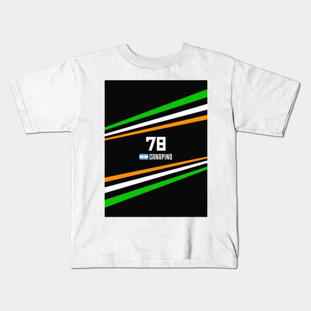 IndyCar 2024 - #78 Canapino Kids T-Shirt by sednoid